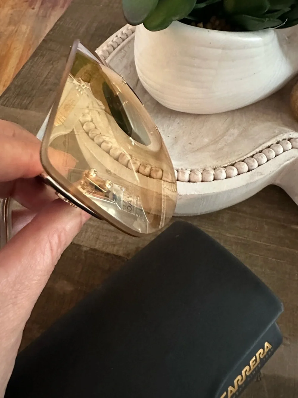 CARRERA EYE WEAR SINCE 1956Gold Mirrored Shield Visor Sunglasses - Picture 3 of 8